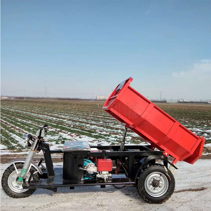 12马力柴油三轮车 小型柴油工程车 电启动自卸柴油工程三轮车