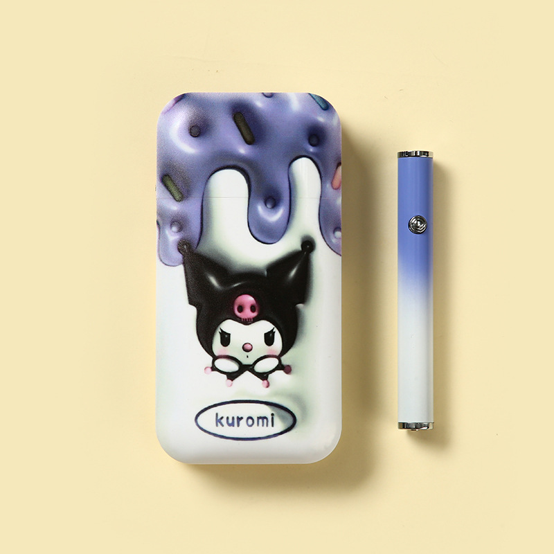 Factory Direct Sales New Cartoon Cigarette Case with Cigarette Lighter Lightweight Compact and Portable Douyin Online Influencer Hot Wholesale