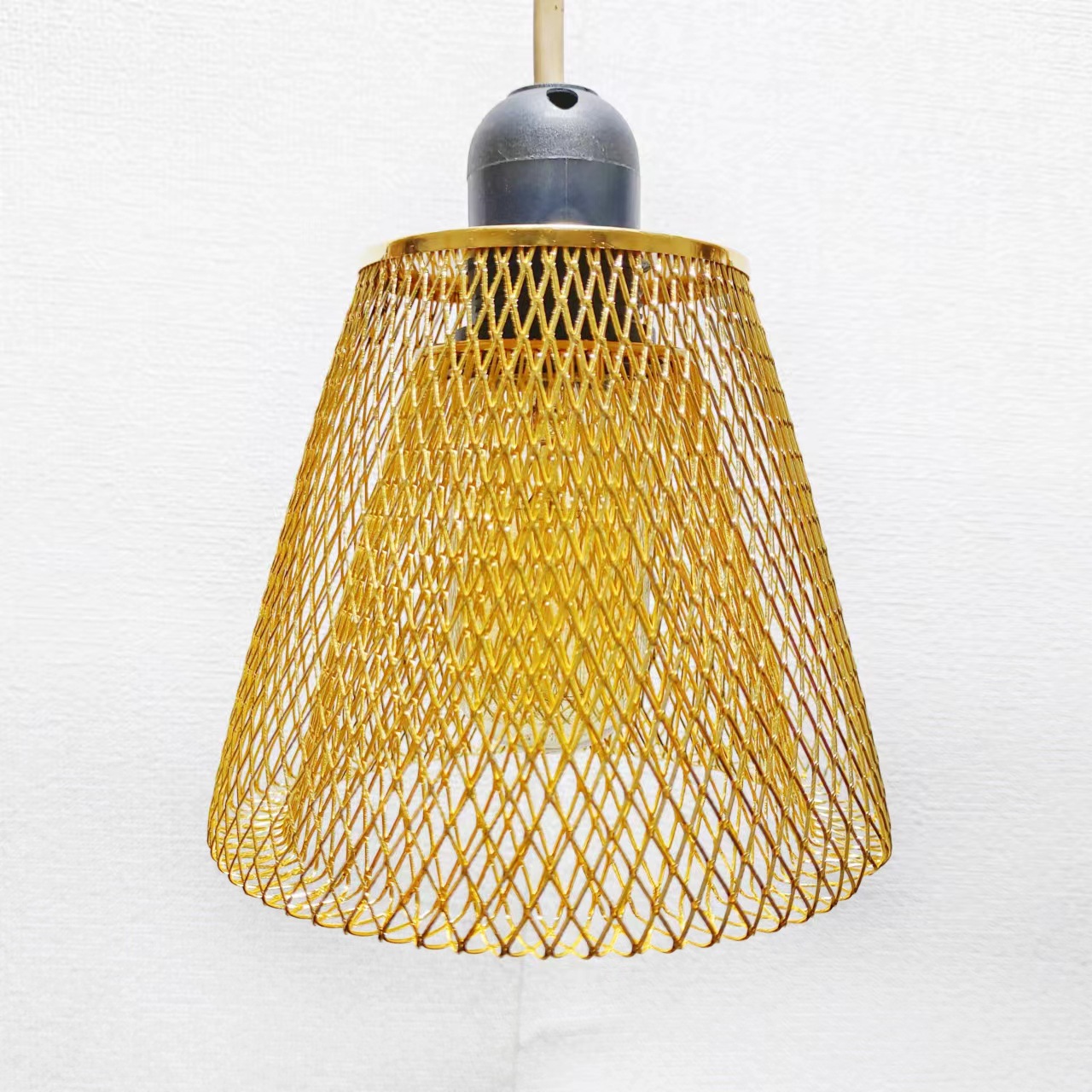 Cross-Border Fashion Iron Mesh Geometric Double-Layer Hollow Lighting Home Bar Ceiling Lamp Shades Shell