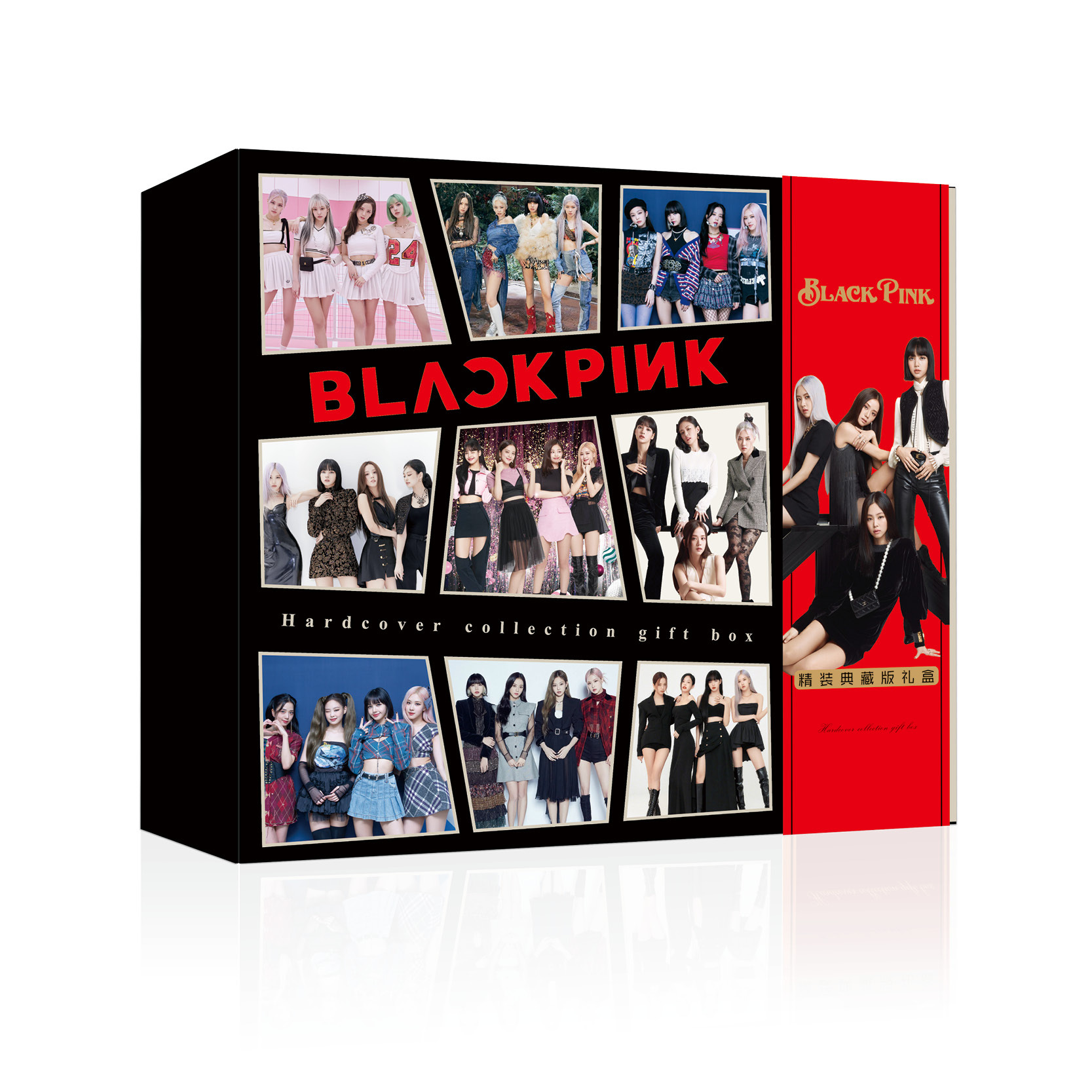 明星女子组合blackpink黑金礼盒明信片书签海报镜子文具盒写真集