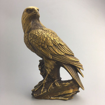 仿古黄铜雄鹰大鹏展翅老鹰大展宏图办公室开业礼品大展鸿图铜鹰
