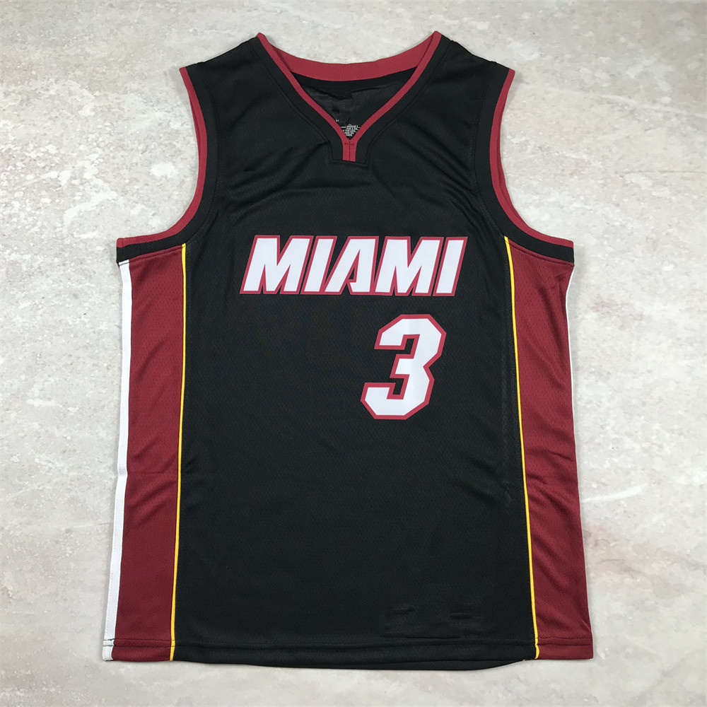 热压版球衣热火常规黑色22巴特勒16号马丁7号洛瑞阿德巴约希罗