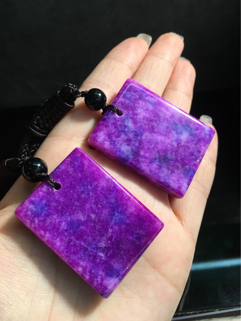 南非舒俱来鸳鸯无事牌吊坠项链帝王紫男女款批发 可直播供货-阿里巴巴