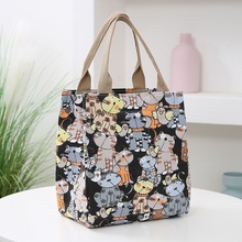 Fashion cartoon thickened canvas handbag handbag large跨境专