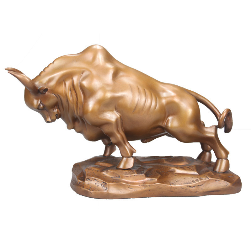 铜雕华尔街牛户外园林景观动物雕塑铸铜奋进牛拓荒牛铜牛摆件