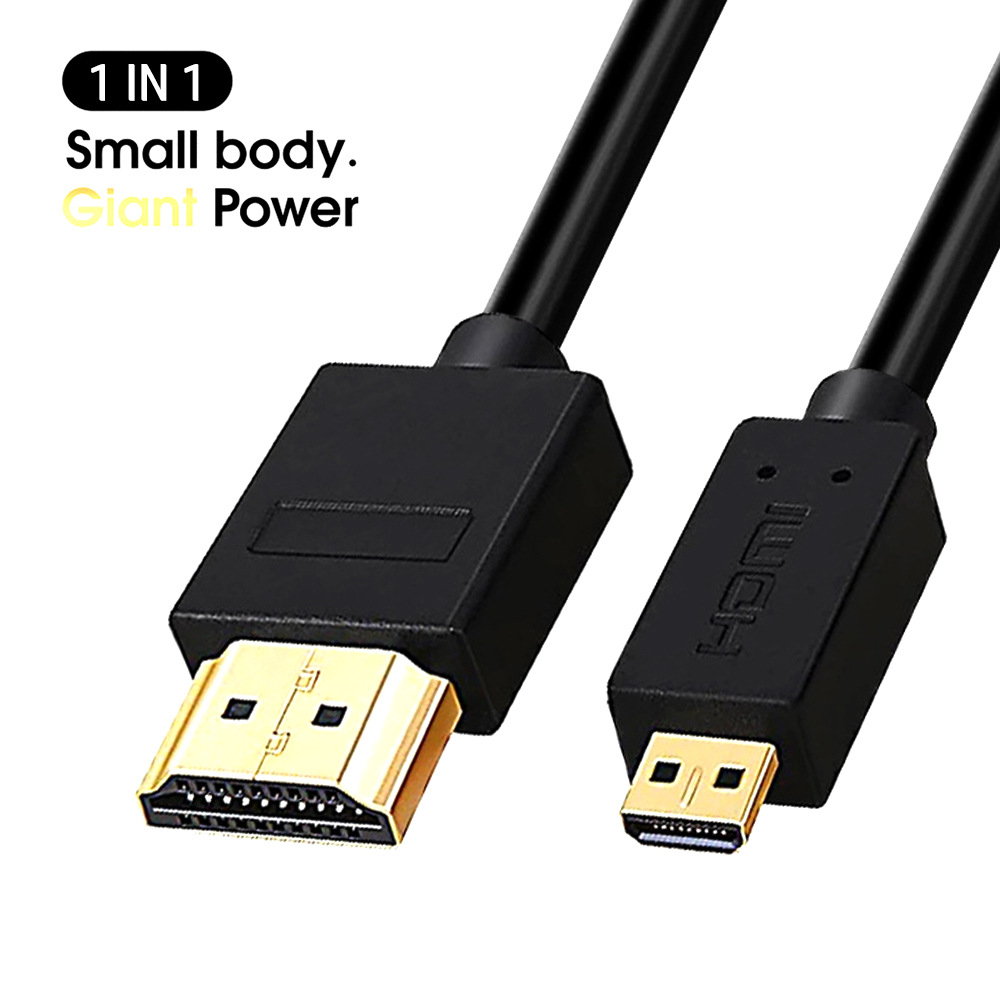 hdmi4k hdmi线microhdmi转hdmi高清线平板相机连电视micro hdmi4k