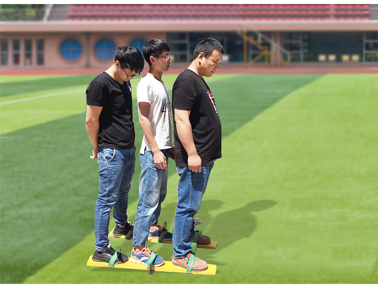 三人同舟共济趣味运动会同舟共济游戏道具同心协力竞走木板鞋