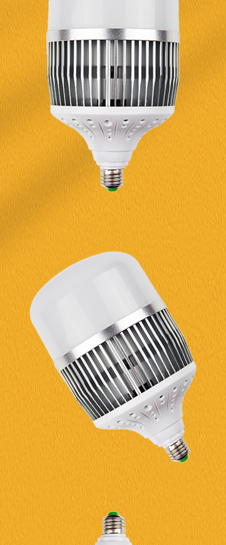 led亚明大功率球泡 e27e40千足银鳍片球泡灯 车间仓库超亮照明灯