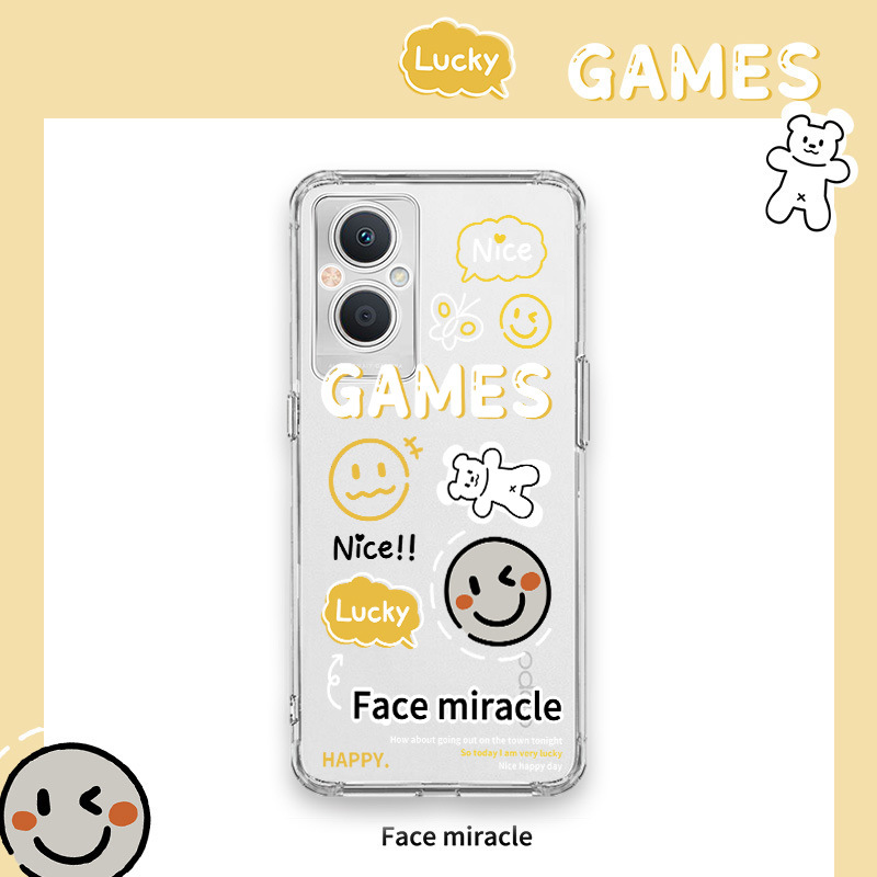 适用a15/a37/a39/a53卡通熊oppo手机壳f7f9f19reno4/5/6/7国外版