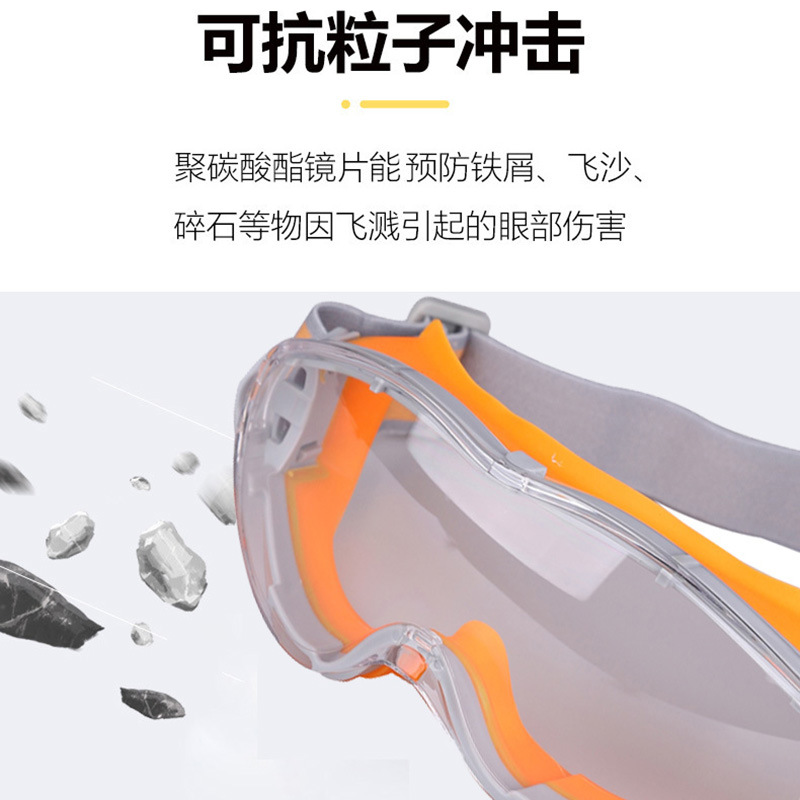 Fully Enclosed Anti-Impact Dustproof Anti-Fog Windproof Goggles Outdoor Anti-Splash Labor Protection Eye Mask