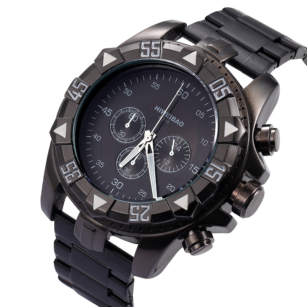 新款大表盘dz男士腕表霸气运动黑钢石英手表速卖通跨境爆款手表