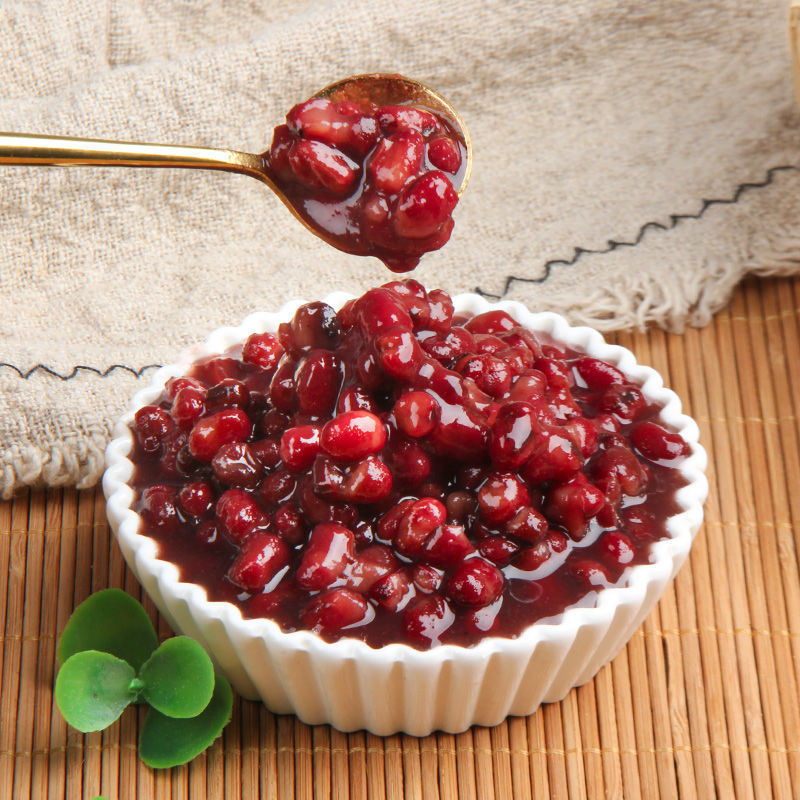 太湖美林红豆罐头即食免煮蜜红豆糖水红豆奶茶店专用配料熟豆900g