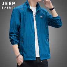 JEEP SPIRIT新款男士户外皮肤衣防风透气弹力时尚时尚男款风衣