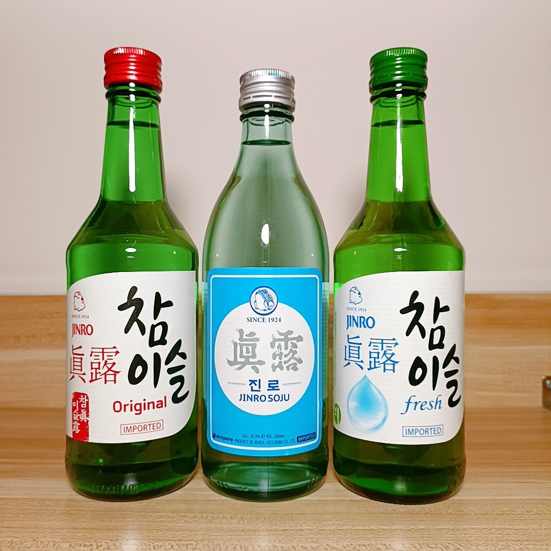韩国进口真露烧酒360ml*20瓶真露青葡萄味酒女生甜酒非清酒果味酒