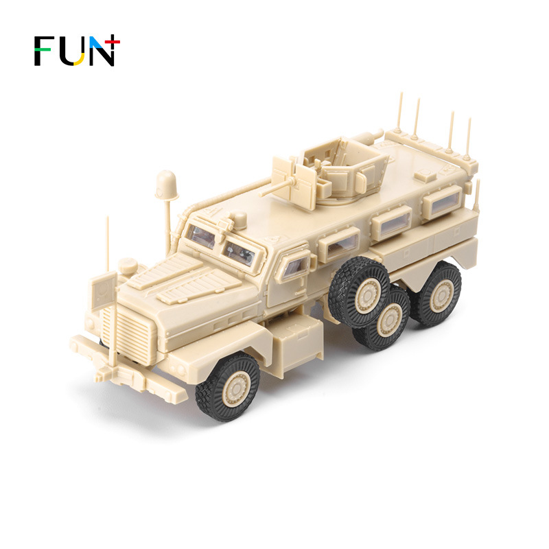 乐加 美洲狮6x6战车 4d拼装模型1:72带展示盒 青少年军事科教玩具