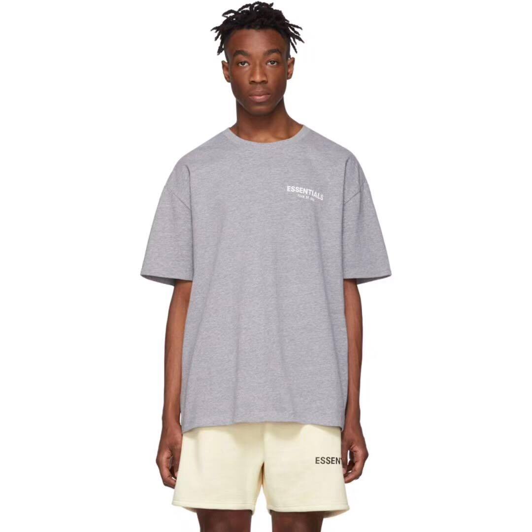 fear of god fog essentials复线小基础印花短袖落肩宽松高街t恤