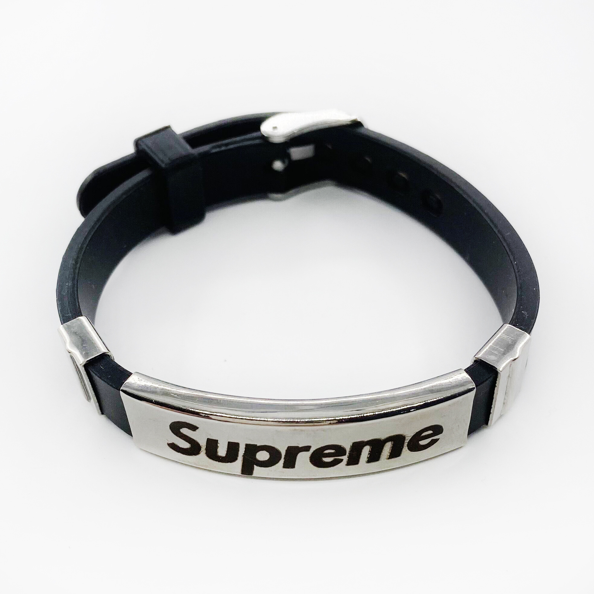 sup潮牌个性硅胶手环男女款式潮流手链饰品亚马逊国际站热销品