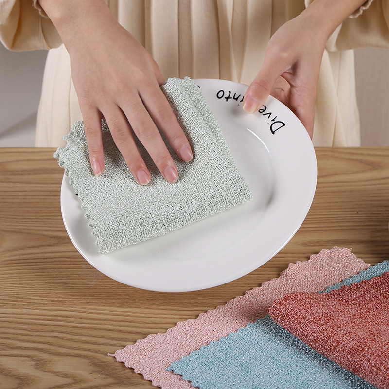 Household Absorbent Lazy Dishcloth Kitchen Household Rag Cleaning Supplies Oil Removing Hand Towel