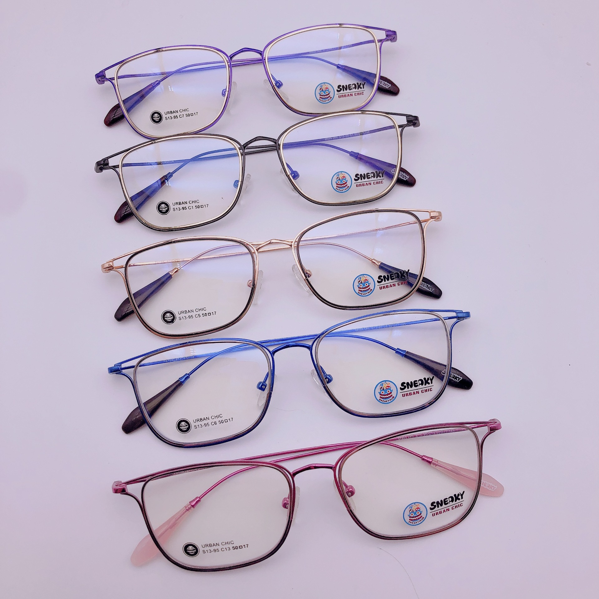 sneaky新款β钛复古镂空眼镜框超轻全框女款眼镜架时尚近视眼镜架