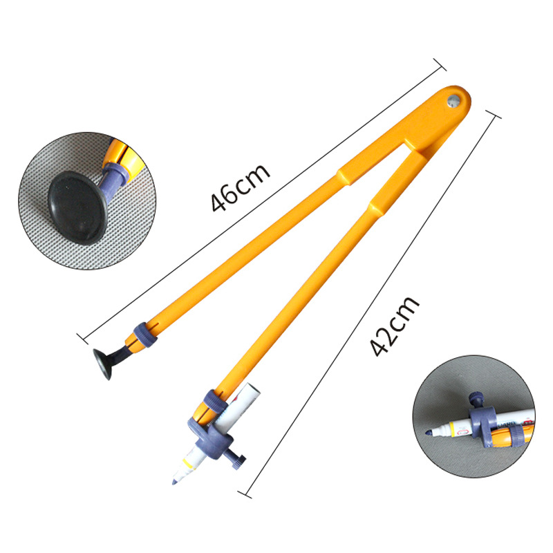 Teaching Large Magnetic Set Square Protractor Compasses Ruler Set Teacher Teaching Aids Mapping Apparatus