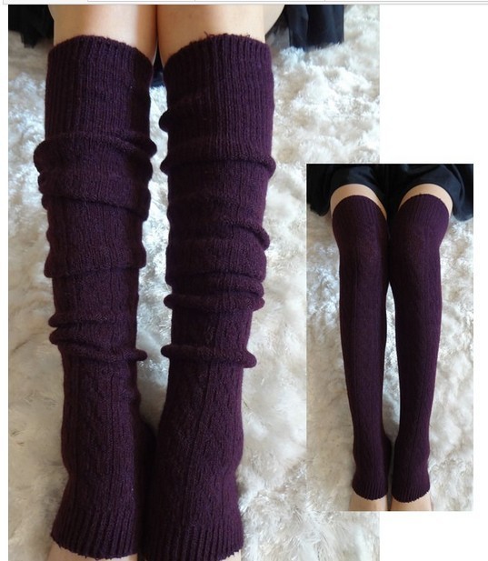 东方缘加长保暖羊绒过膝袜套女韩国 护腿套冬款 袜套护膝大腿套