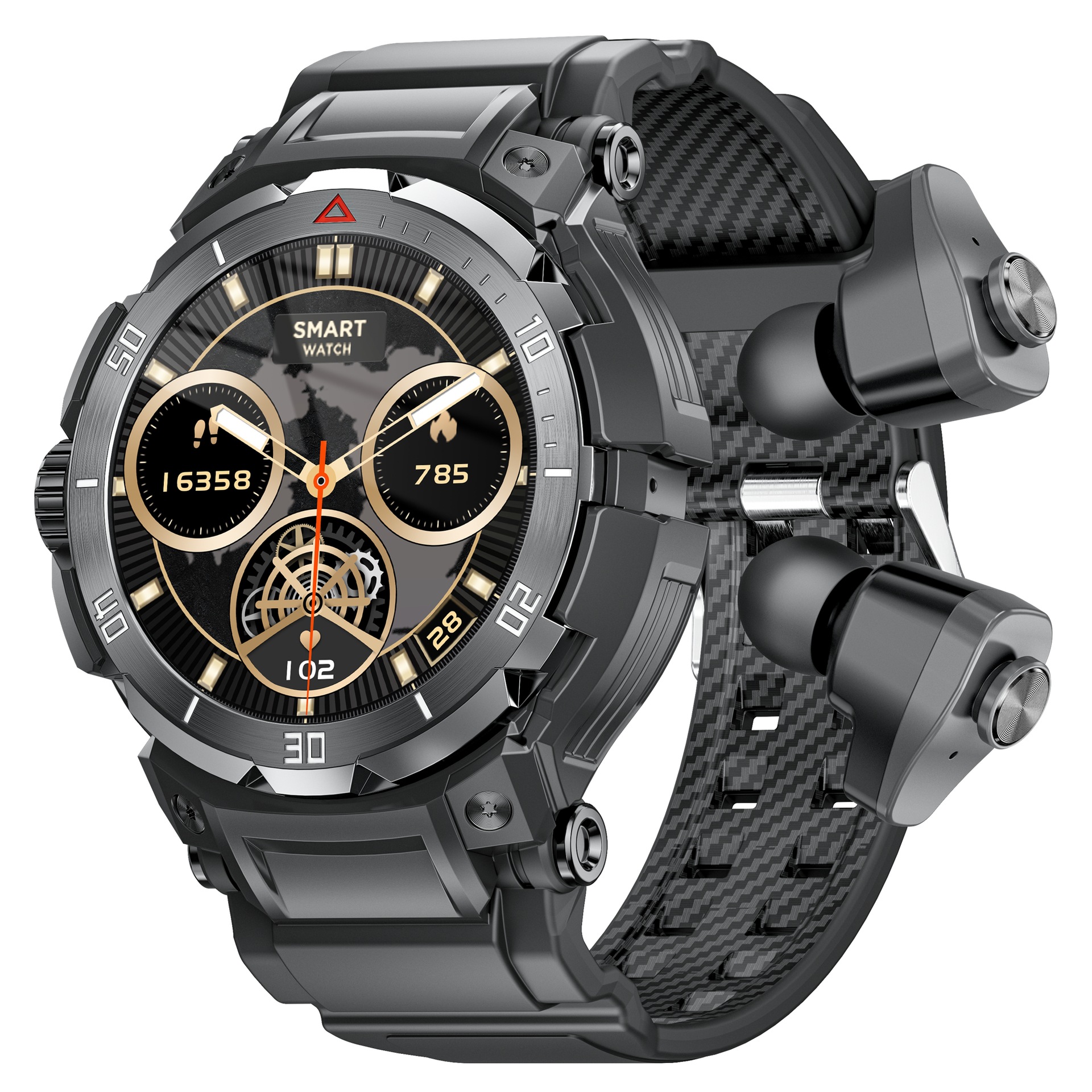 跨境gt100pro蓝牙耳机二合一智能手表nfc多运动健康监测智能手表