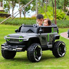 儿童电动汽车坦克300四轮带遥控越野男女宝宝玩具车可坐大人双人