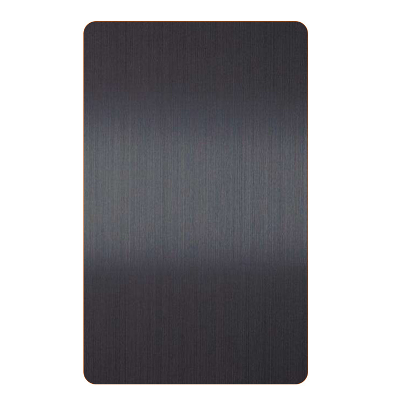 201拉丝黑钛不锈钢 1.0厚真空镀黑钛拉丝发纹板建筑装饰彩钢板