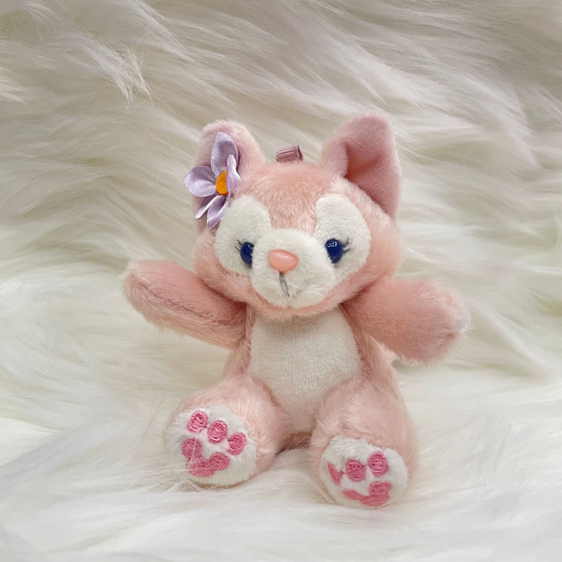 网红ins星黛露毛绒玩具公仔小号兔子挂件可爱书包包挂饰钥匙扣女