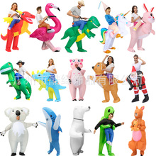跨境小恐龙充气服派对表演万圣节外星人幼儿园表演动物款服装