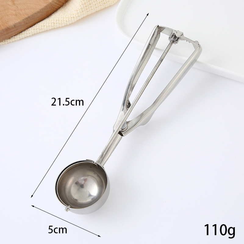 Simple Lightweight Ice-Cream Spoon Creative Stainless Steel Practical Multifunctional Spoon Modern Fashion Household