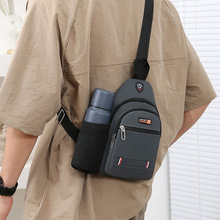 跨境新款潮流胸包 大容量挎包运动户外包包 休闲单肩包简约斜跨包