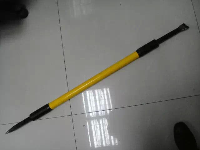 工厂批发1500x40mm绝缘大撬棍 铁路绝缘撬杠 一头圆 一头扁