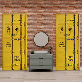 集装箱门卫生间门厕所门工业风门酒吧餐厅个性门网吧门铁艺门铁门