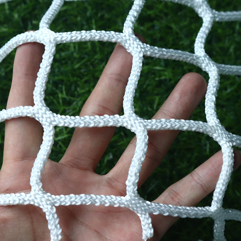 无结网楼梯防坠网 彩色尼龙防护网 足球篮球体育游乐场隔离围网