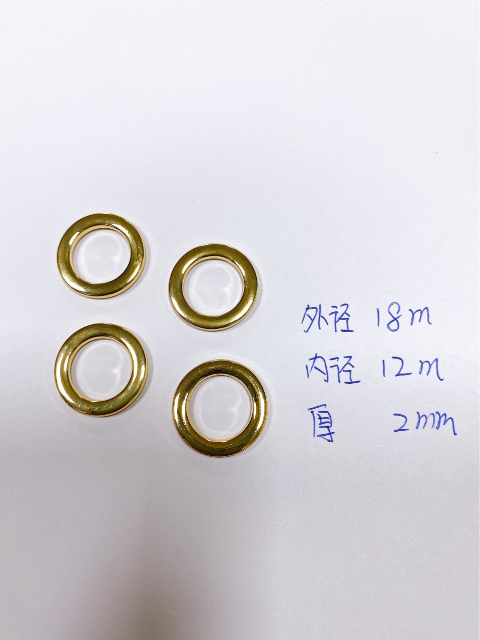 合金小圆圈 12mm圆圈 18mm扁平面小圆圈 泳衣圆圈 橡皮发夹配饰