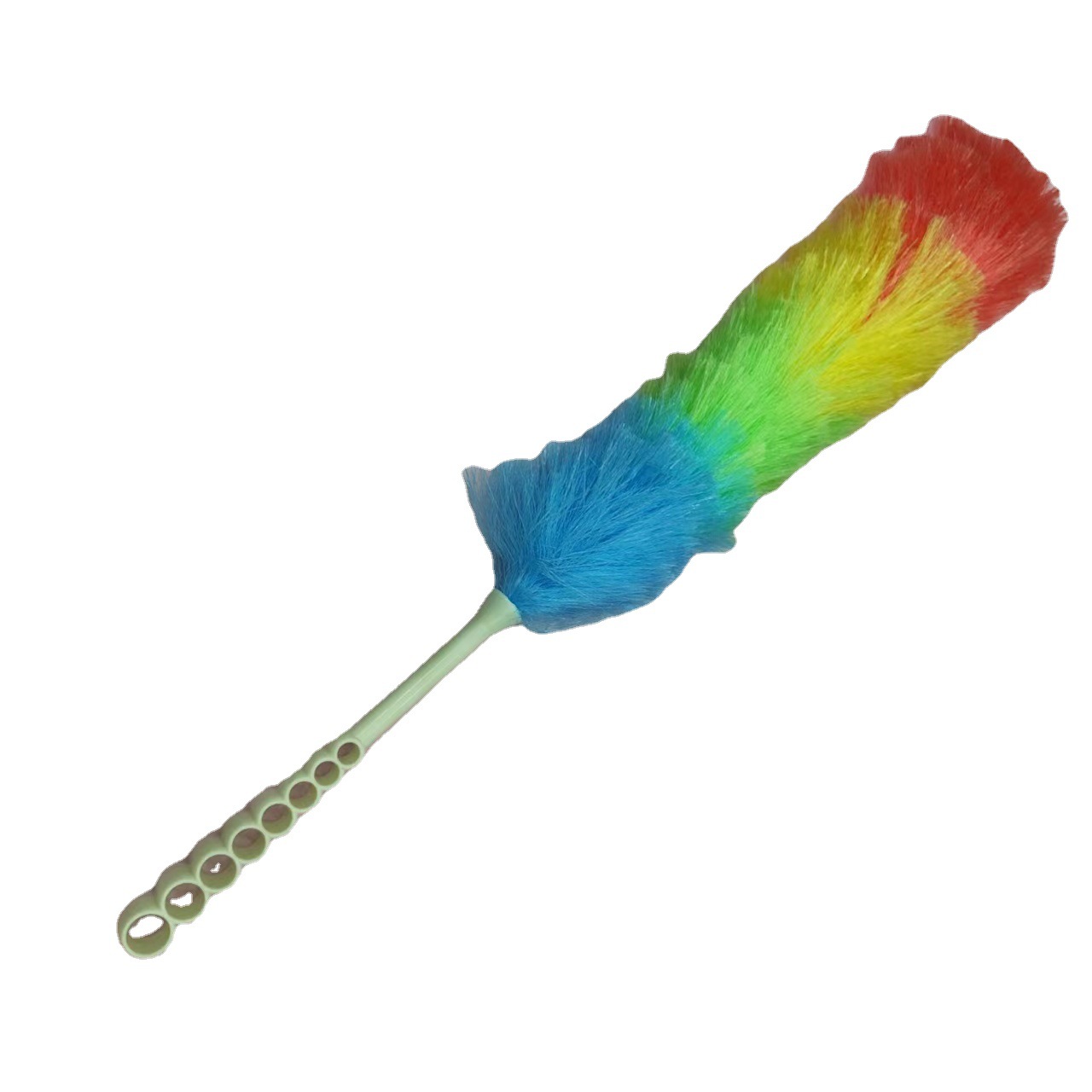 Source Factory Feather Duster Plastic Rainbow Hair Duster Static Dust Remove Brush Lengthened Dusting Brush 0766