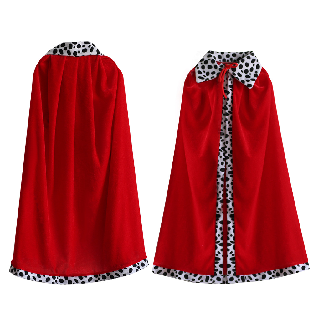 Halloween King Cloak Children Adult Masquerade Parent-Child Game Costume Shawl Christmas Cloak Robe