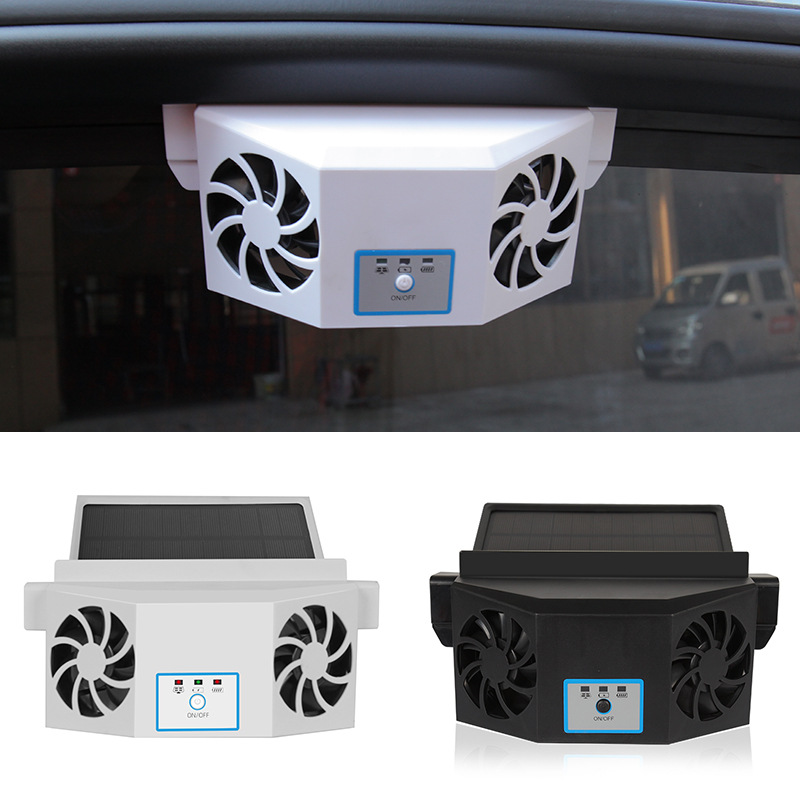 car exhaust fan solar car radiator air loop car cooling artifact car ventilator