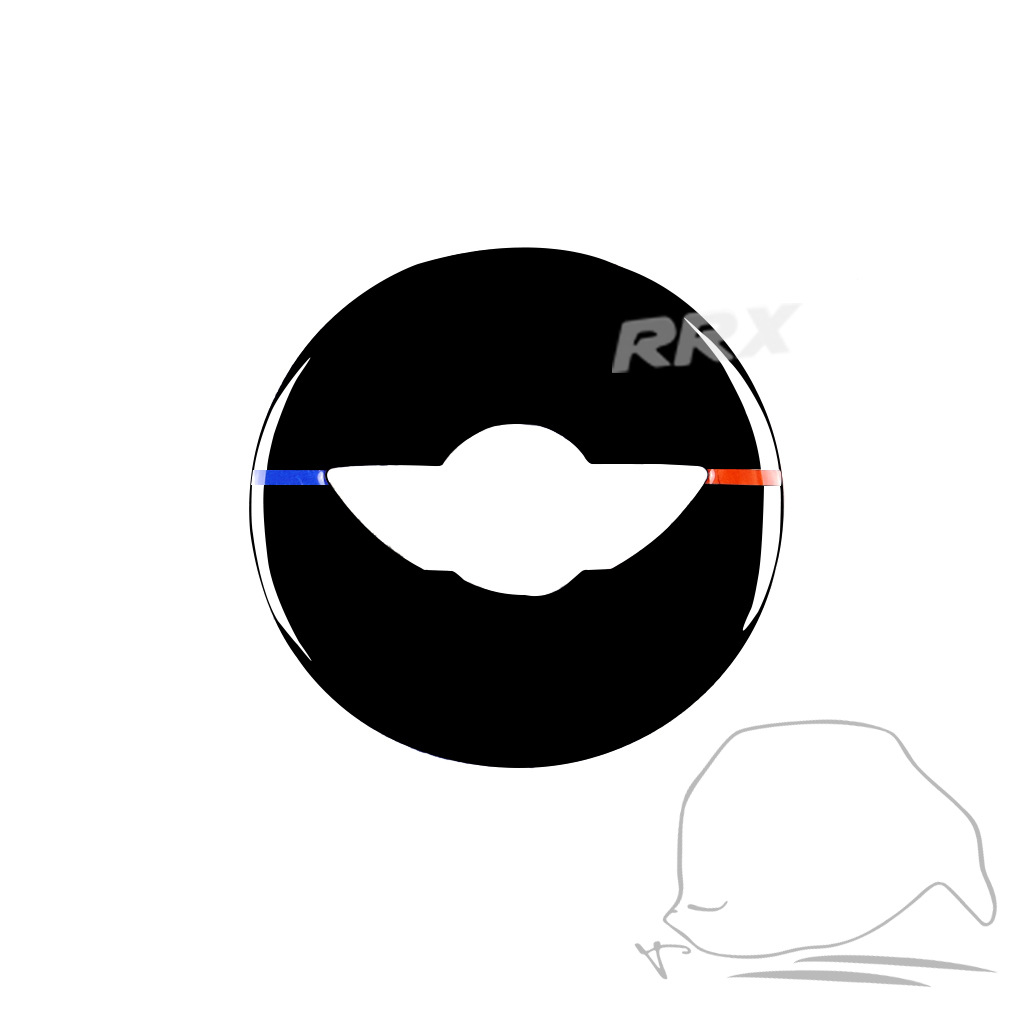 适用于宝马mini r底盘方向盘logo贴钢琴黑改装装饰亮黑汽车内饰