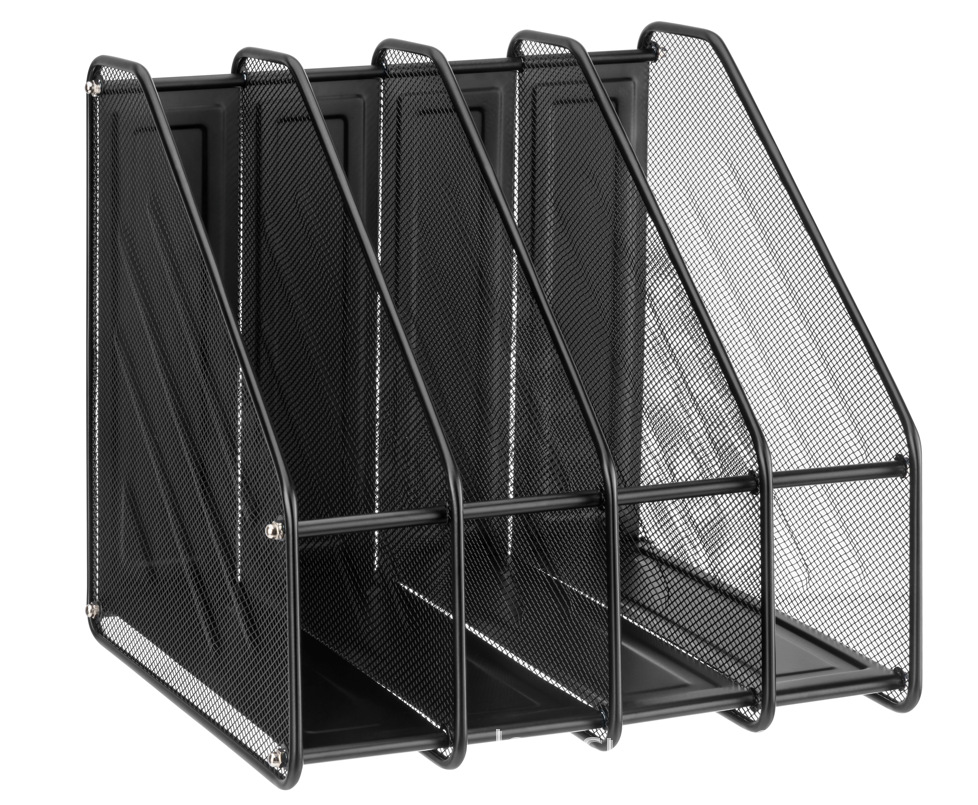 金属文件4联架文件框置物架收纳架办公用品文件大全书立资料收纳