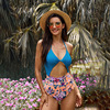 Europe and America new pattern Broken flowers triangle Piece swimsuit 2021 summer Frenum halter Swimsuit sexy bikini 412243 Europe and America new pattern Broken flowers triangle Piece swimsuit 2021 summer Frenum halter Swimsuit sexy bikini 412243