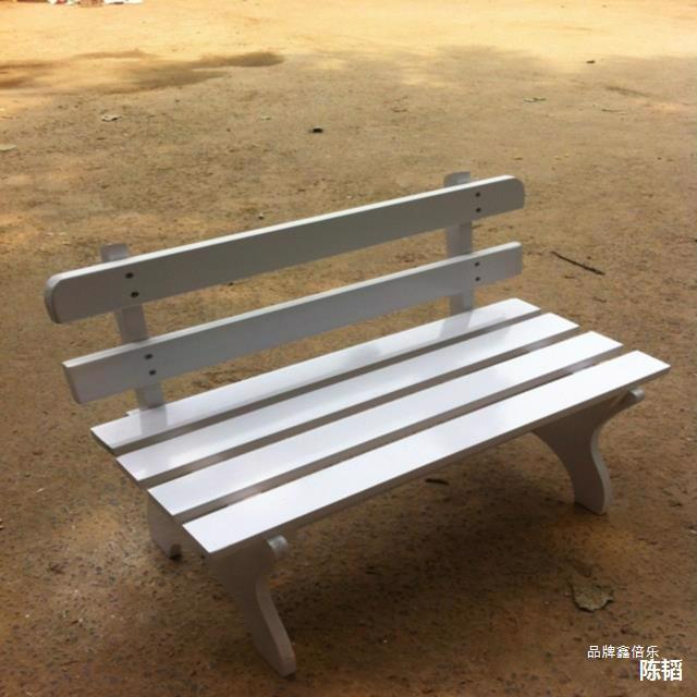 道具板凳摄影实木长椅子实景户外休闲椅公园椅双人长条椅靠背座.