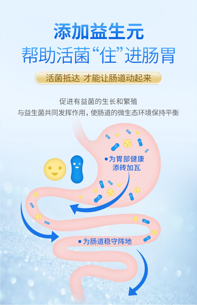 白云山益生菌厂家批发粉冻干粉肠胃肠道老人成年大人儿童益生元