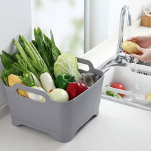 加深厨房洗菜水槽沥水架滤水沥水篮多功能塑料碗碟架水果洗菜盆