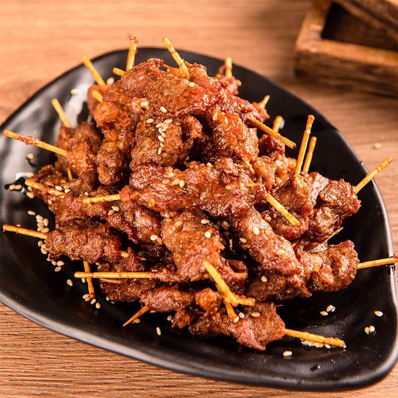 内蒙牙签羊肉串空气炸锅家庭烧烤食材新鲜羊肉串烤串冷冻半成品