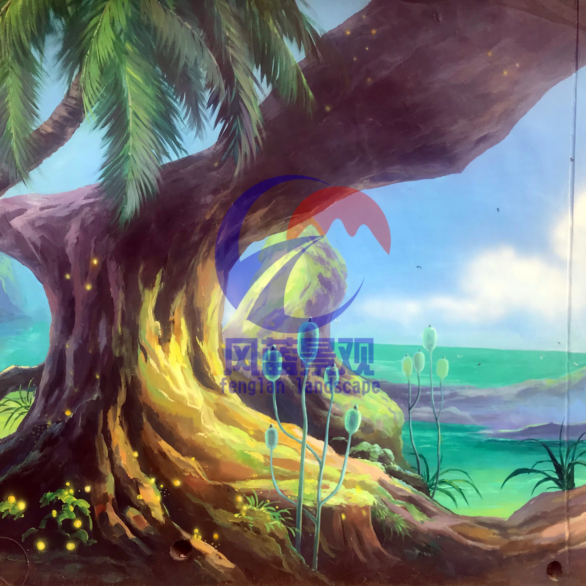 适用空间室内外风格中式壁画类型抽象壁画材质丙烯颜料商品属性江苏省