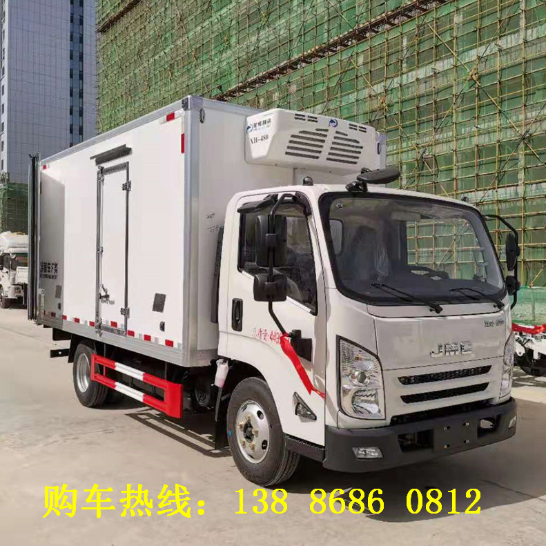 国六小型冷藏车 江铃凯运蓝牌4.