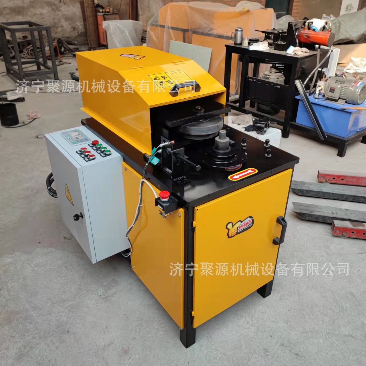 圆管起鼓机 水管不锈钢管对接压筋压槽机 电动自动液压墩头起筋机