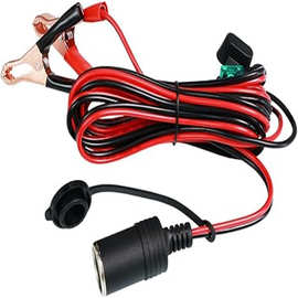 供应点烟器母座转鱼夹可用于电瓶电源转换汽车设备电源适配连接线